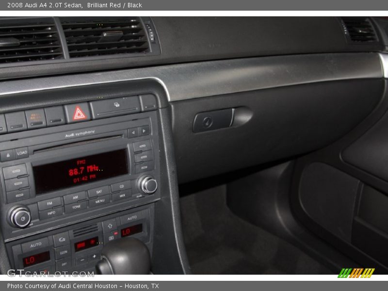 Brilliant Red / Black 2008 Audi A4 2.0T Sedan