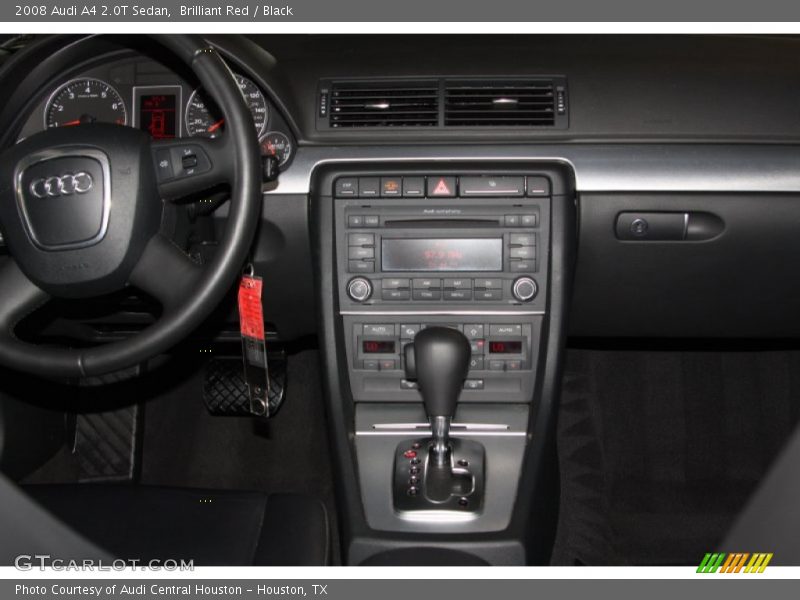 Brilliant Red / Black 2008 Audi A4 2.0T Sedan