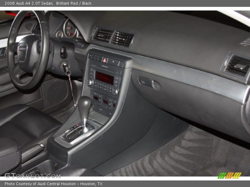 Brilliant Red / Black 2008 Audi A4 2.0T Sedan