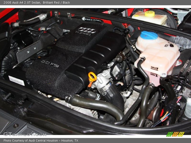 Brilliant Red / Black 2008 Audi A4 2.0T Sedan