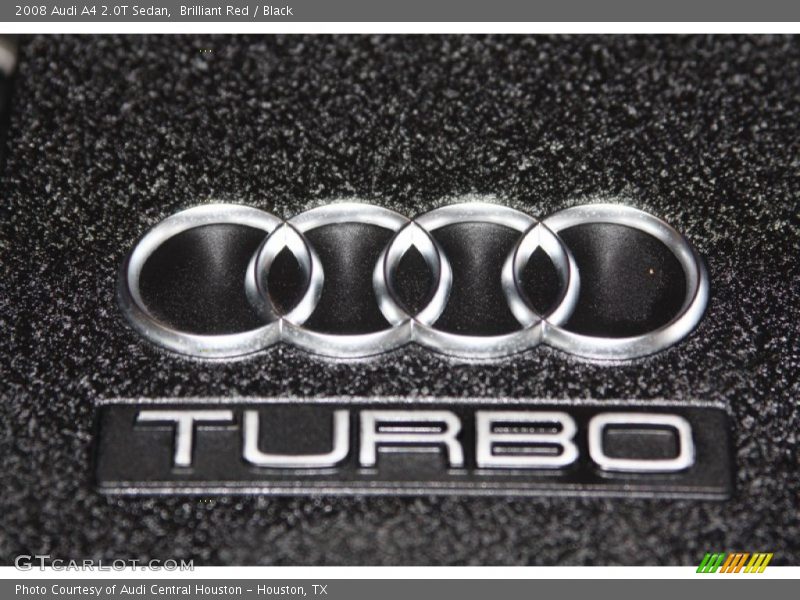 Brilliant Red / Black 2008 Audi A4 2.0T Sedan