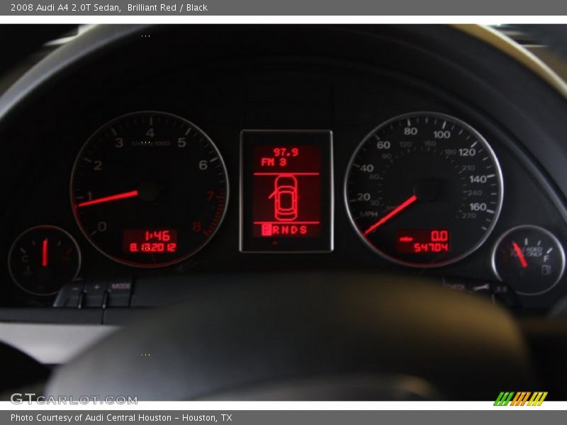 Brilliant Red / Black 2008 Audi A4 2.0T Sedan