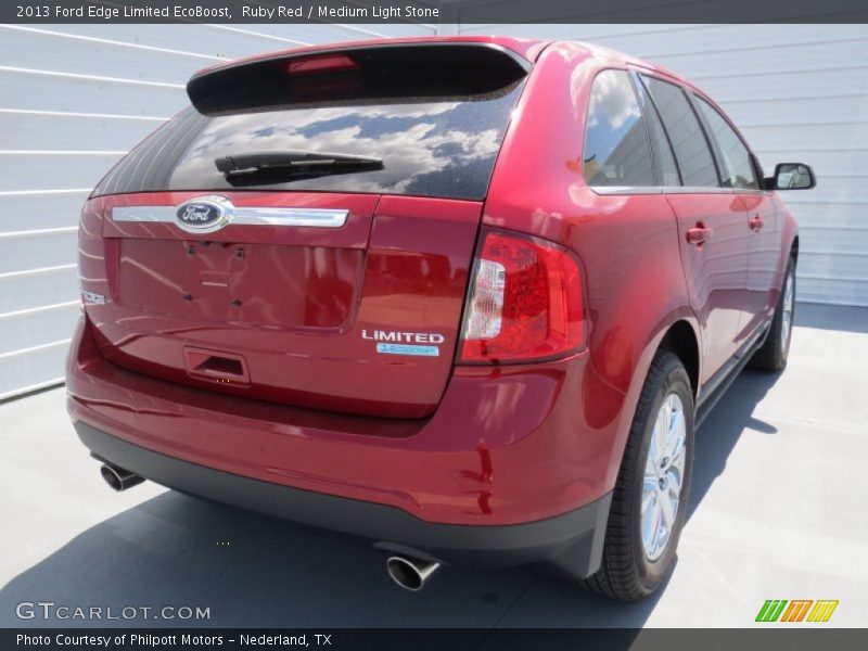 Ruby Red / Medium Light Stone 2013 Ford Edge Limited EcoBoost