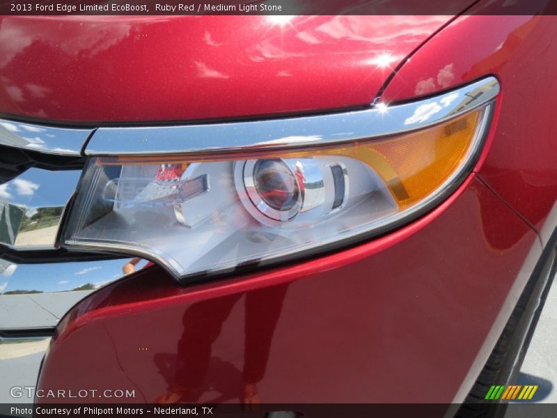 Ruby Red / Medium Light Stone 2013 Ford Edge Limited EcoBoost