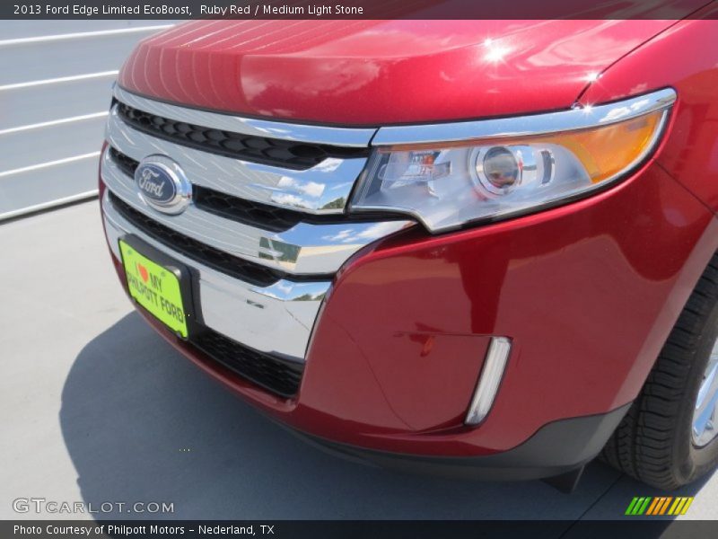 Ruby Red / Medium Light Stone 2013 Ford Edge Limited EcoBoost