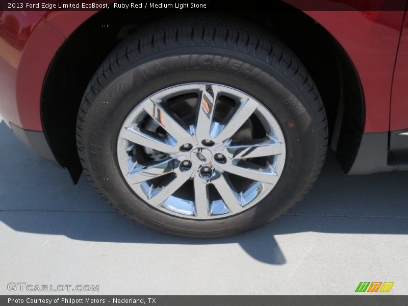 Ruby Red / Medium Light Stone 2013 Ford Edge Limited EcoBoost