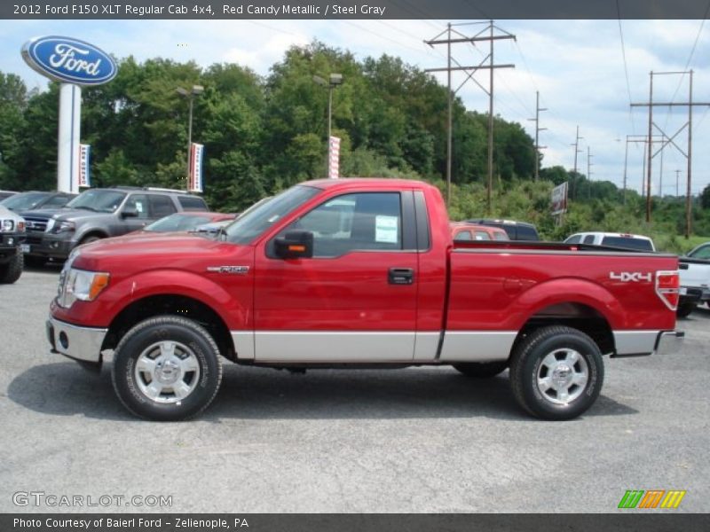  2012 F150 XLT Regular Cab 4x4 Red Candy Metallic