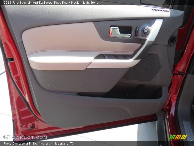 Ruby Red / Medium Light Stone 2013 Ford Edge Limited EcoBoost