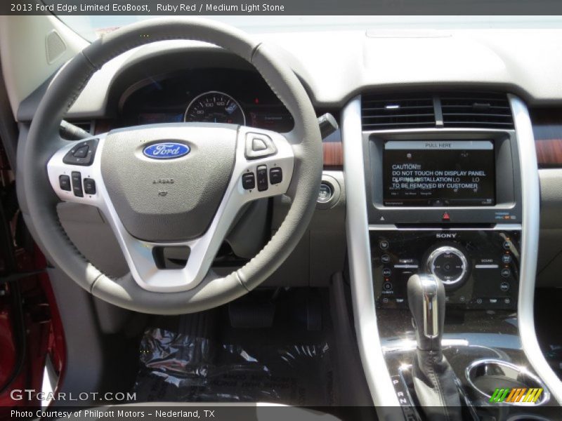 Ruby Red / Medium Light Stone 2013 Ford Edge Limited EcoBoost