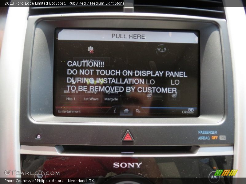 Ruby Red / Medium Light Stone 2013 Ford Edge Limited EcoBoost