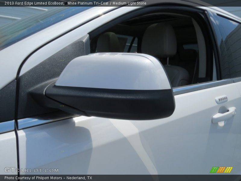 White Platinum Tri-Coat / Medium Light Stone 2013 Ford Edge Limited EcoBoost