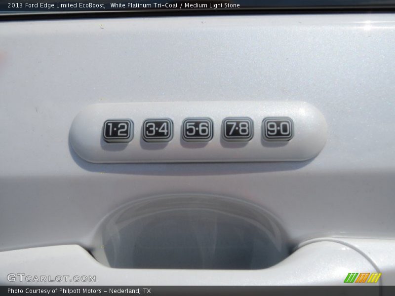 White Platinum Tri-Coat / Medium Light Stone 2013 Ford Edge Limited EcoBoost