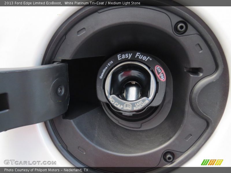 White Platinum Tri-Coat / Medium Light Stone 2013 Ford Edge Limited EcoBoost