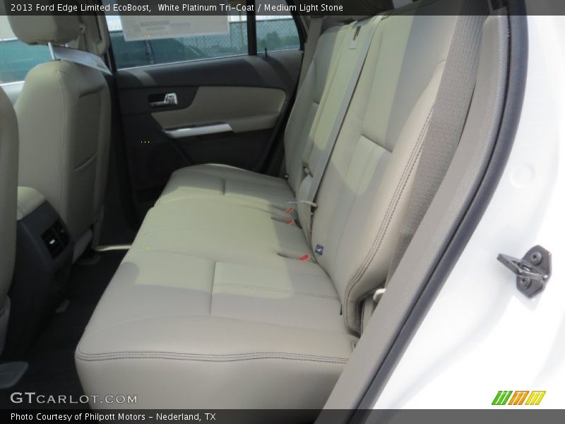White Platinum Tri-Coat / Medium Light Stone 2013 Ford Edge Limited EcoBoost