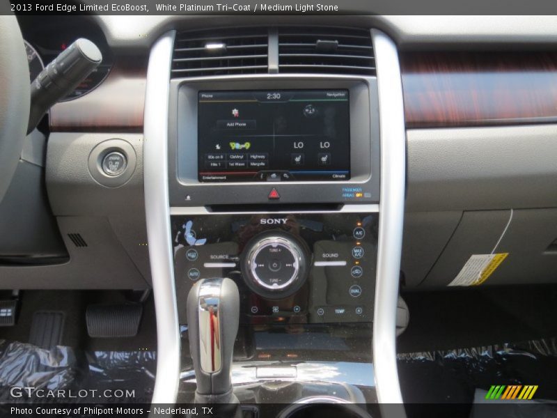 White Platinum Tri-Coat / Medium Light Stone 2013 Ford Edge Limited EcoBoost