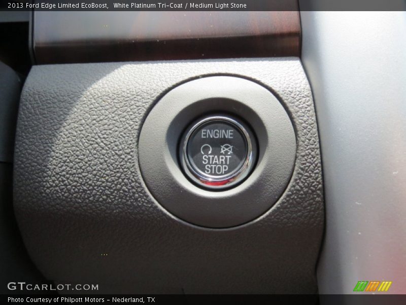 White Platinum Tri-Coat / Medium Light Stone 2013 Ford Edge Limited EcoBoost