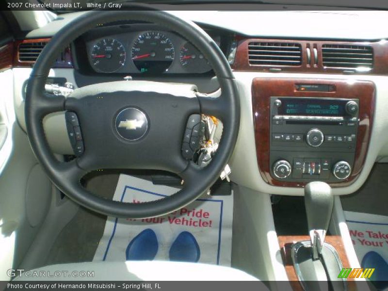 White / Gray 2007 Chevrolet Impala LT