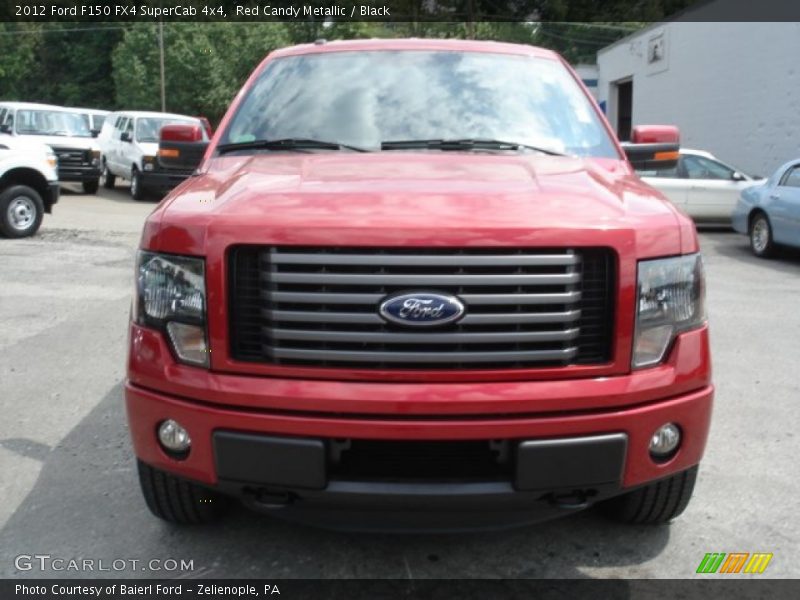 Red Candy Metallic / Black 2012 Ford F150 FX4 SuperCab 4x4