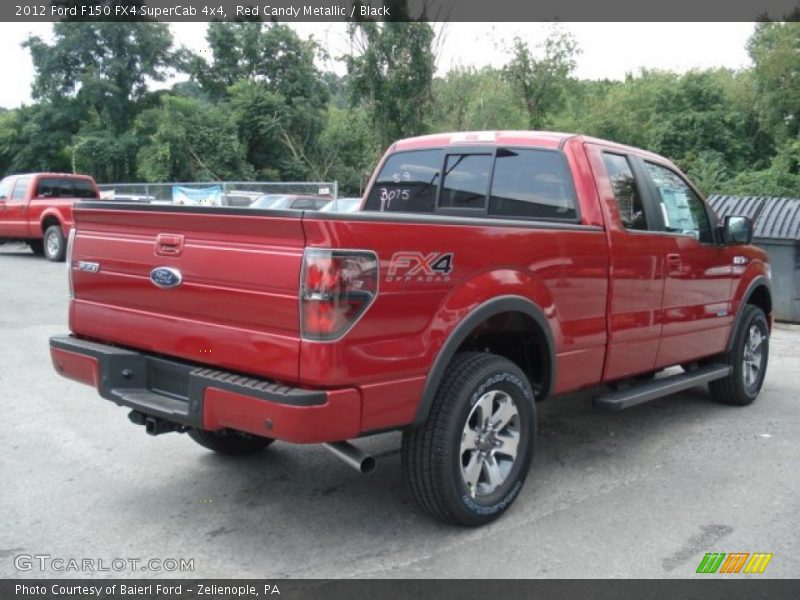 Red Candy Metallic / Black 2012 Ford F150 FX4 SuperCab 4x4