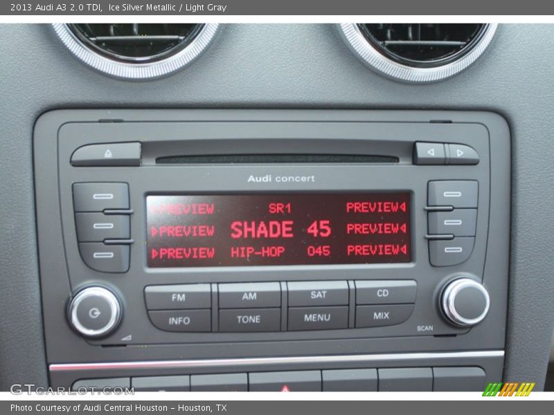 Audio System of 2013 A3 2.0 TDI