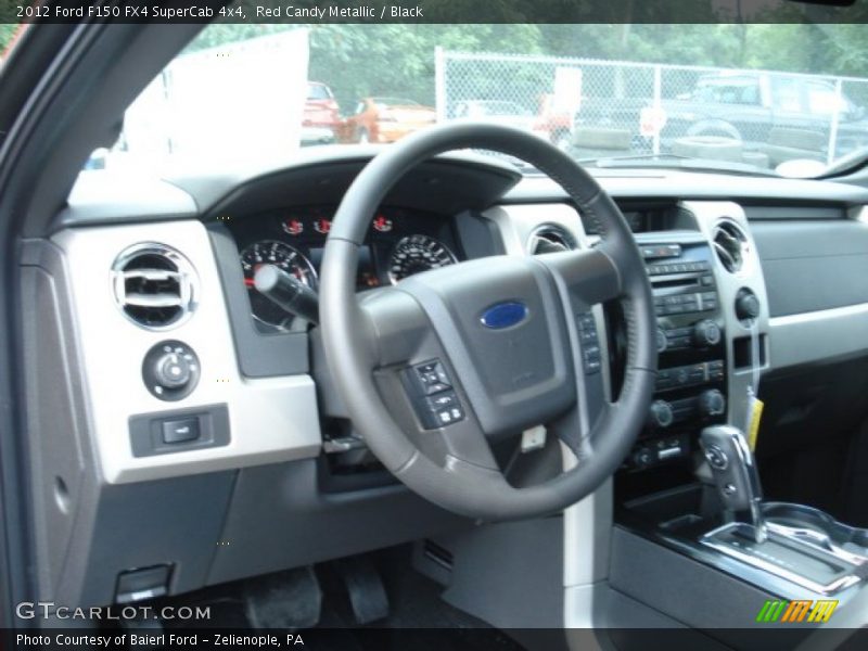 Red Candy Metallic / Black 2012 Ford F150 FX4 SuperCab 4x4