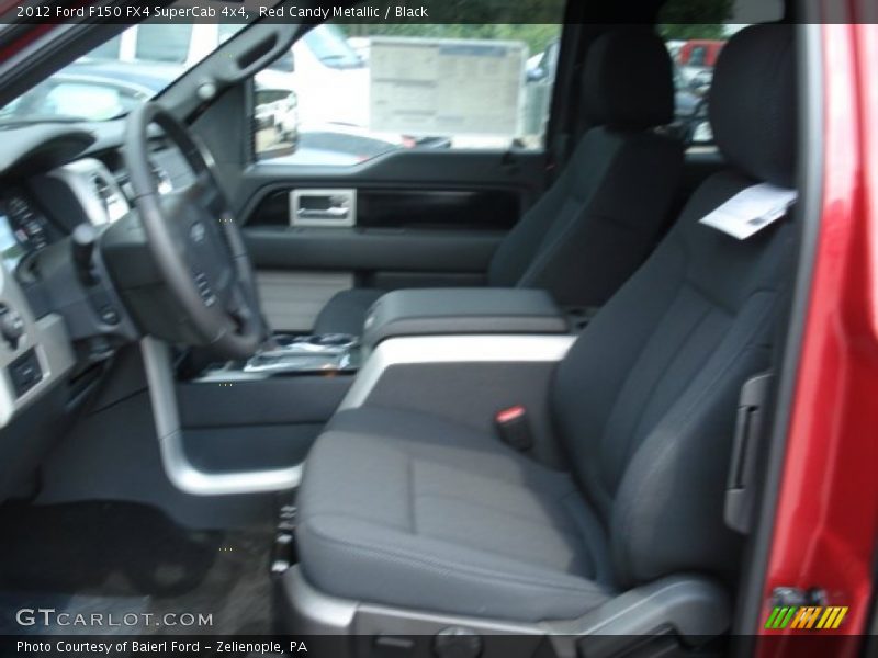 Red Candy Metallic / Black 2012 Ford F150 FX4 SuperCab 4x4