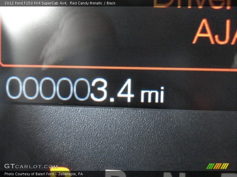 Red Candy Metallic / Black 2012 Ford F150 FX4 SuperCab 4x4