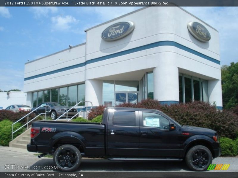 Tuxedo Black Metallic / FX Sport Appearance Black/Red 2012 Ford F150 FX4 SuperCrew 4x4