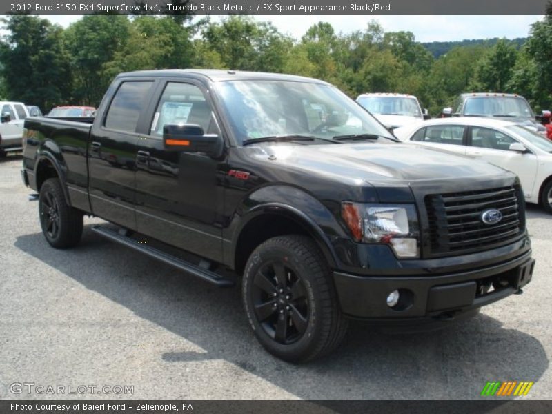 Tuxedo Black Metallic / FX Sport Appearance Black/Red 2012 Ford F150 FX4 SuperCrew 4x4