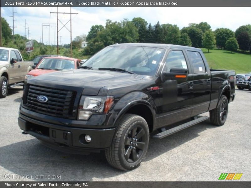 Tuxedo Black Metallic / FX Sport Appearance Black/Red 2012 Ford F150 FX4 SuperCrew 4x4