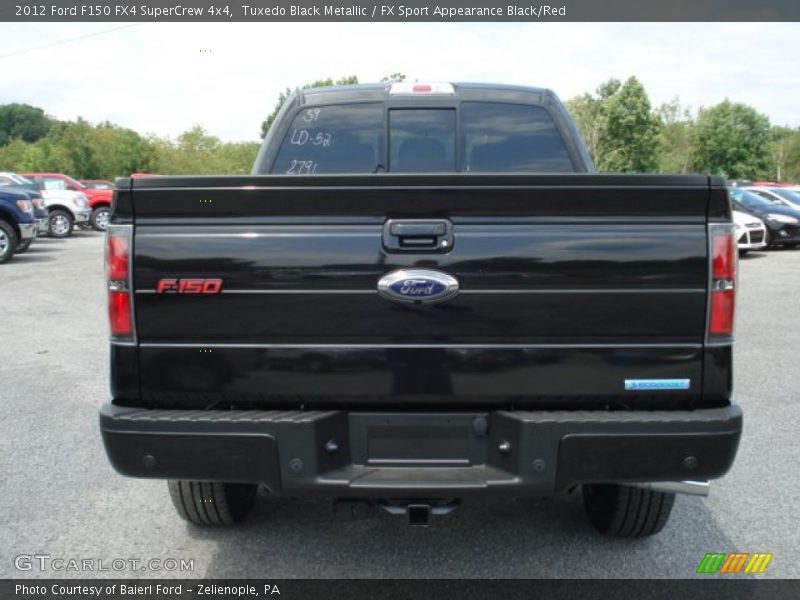 Tuxedo Black Metallic / FX Sport Appearance Black/Red 2012 Ford F150 FX4 SuperCrew 4x4