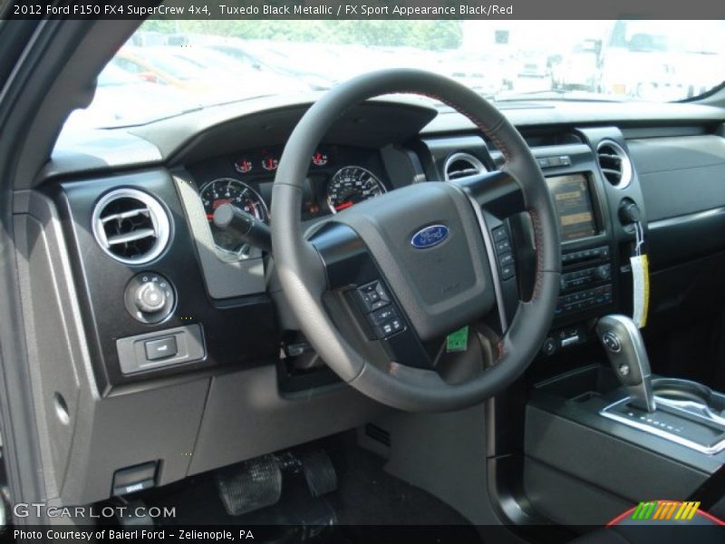 Tuxedo Black Metallic / FX Sport Appearance Black/Red 2012 Ford F150 FX4 SuperCrew 4x4