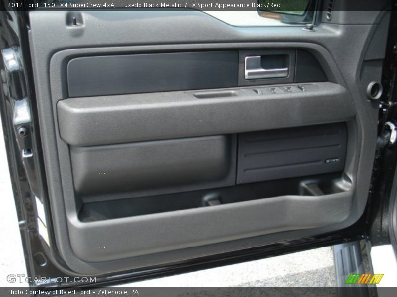 Tuxedo Black Metallic / FX Sport Appearance Black/Red 2012 Ford F150 FX4 SuperCrew 4x4