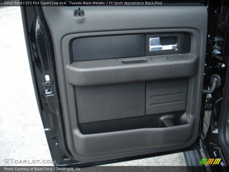 Tuxedo Black Metallic / FX Sport Appearance Black/Red 2012 Ford F150 FX4 SuperCrew 4x4
