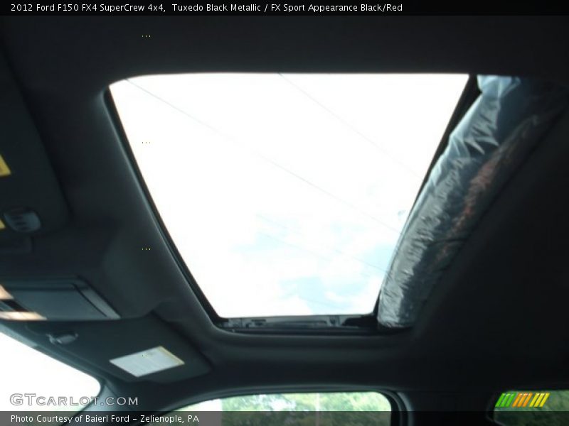 Tuxedo Black Metallic / FX Sport Appearance Black/Red 2012 Ford F150 FX4 SuperCrew 4x4