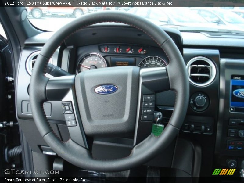 Tuxedo Black Metallic / FX Sport Appearance Black/Red 2012 Ford F150 FX4 SuperCrew 4x4