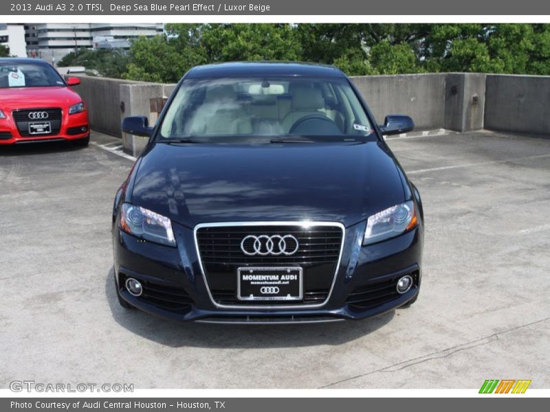Deep Sea Blue Pearl Effect / Luxor Beige 2013 Audi A3 2.0 TFSI