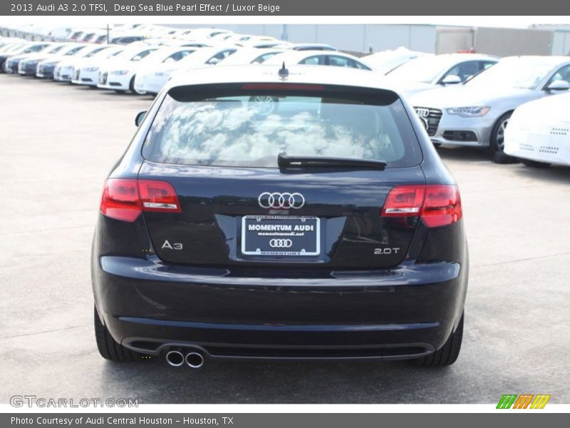 Deep Sea Blue Pearl Effect / Luxor Beige 2013 Audi A3 2.0 TFSI
