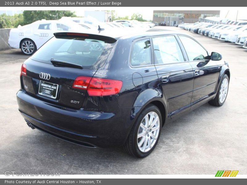 Deep Sea Blue Pearl Effect / Luxor Beige 2013 Audi A3 2.0 TFSI