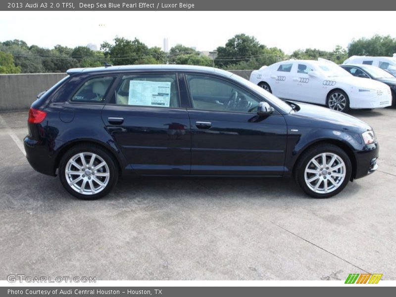 Deep Sea Blue Pearl Effect / Luxor Beige 2013 Audi A3 2.0 TFSI