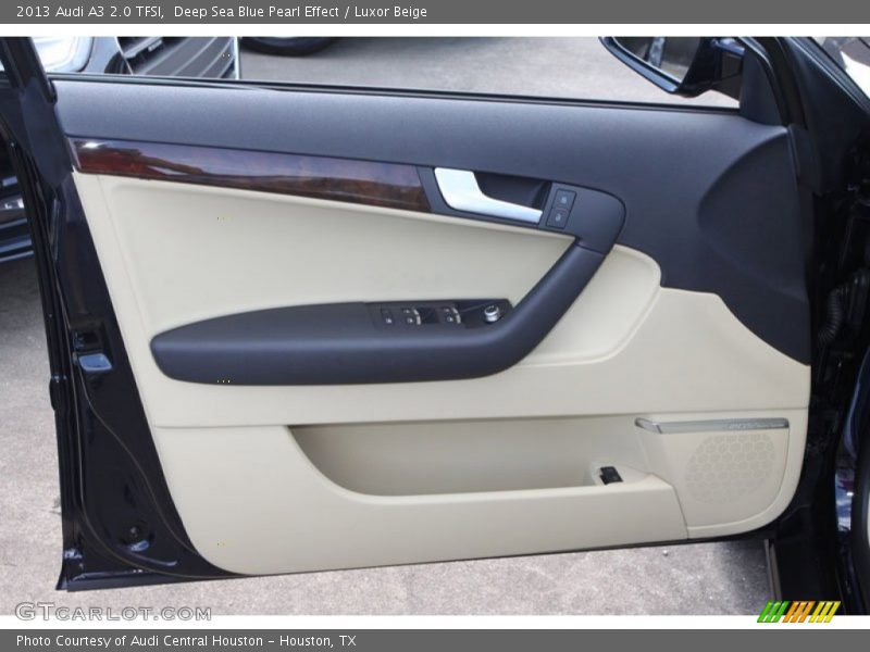 Deep Sea Blue Pearl Effect / Luxor Beige 2013 Audi A3 2.0 TFSI