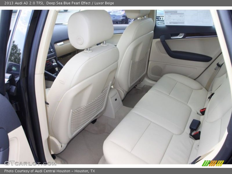 Rear Seat of 2013 A3 2.0 TFSI