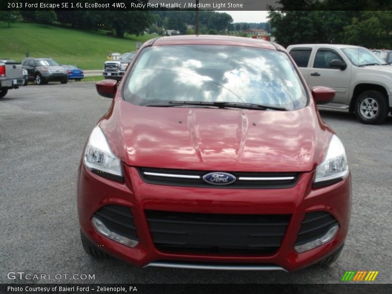 Ruby Red Metallic / Medium Light Stone 2013 Ford Escape SE 1.6L EcoBoost 4WD