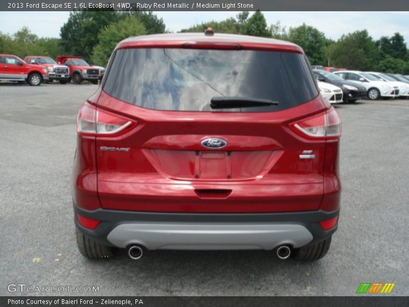 Ruby Red Metallic / Medium Light Stone 2013 Ford Escape SE 1.6L EcoBoost 4WD