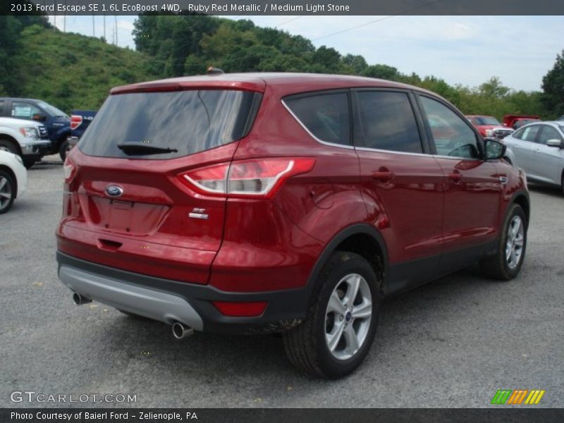 Ruby Red Metallic / Medium Light Stone 2013 Ford Escape SE 1.6L EcoBoost 4WD