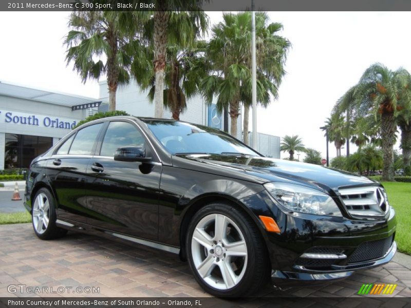 Black / Black 2011 Mercedes-Benz C 300 Sport