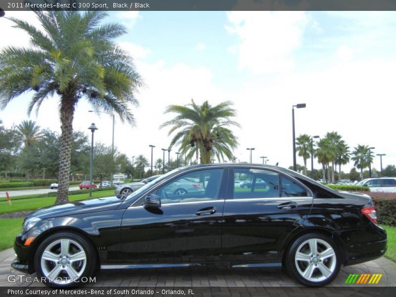 Black / Black 2011 Mercedes-Benz C 300 Sport