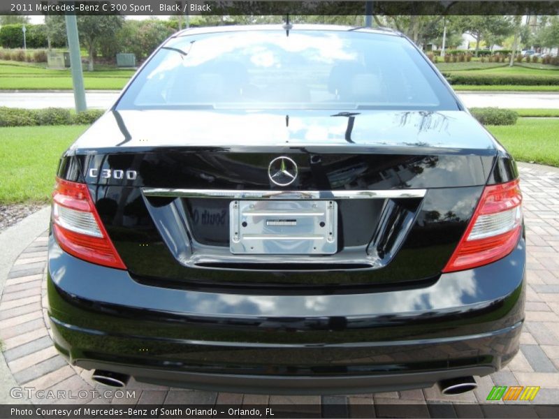 Black / Black 2011 Mercedes-Benz C 300 Sport