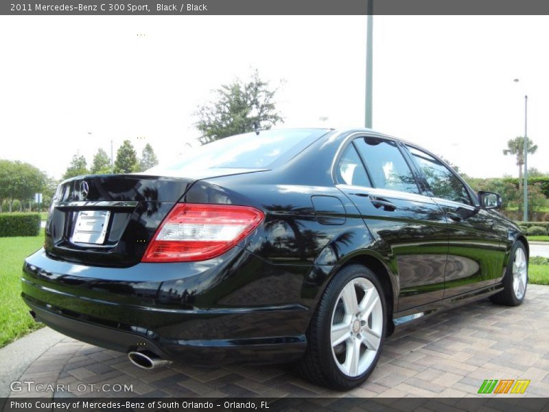 Black / Black 2011 Mercedes-Benz C 300 Sport