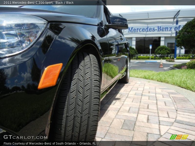 Black / Black 2011 Mercedes-Benz C 300 Sport